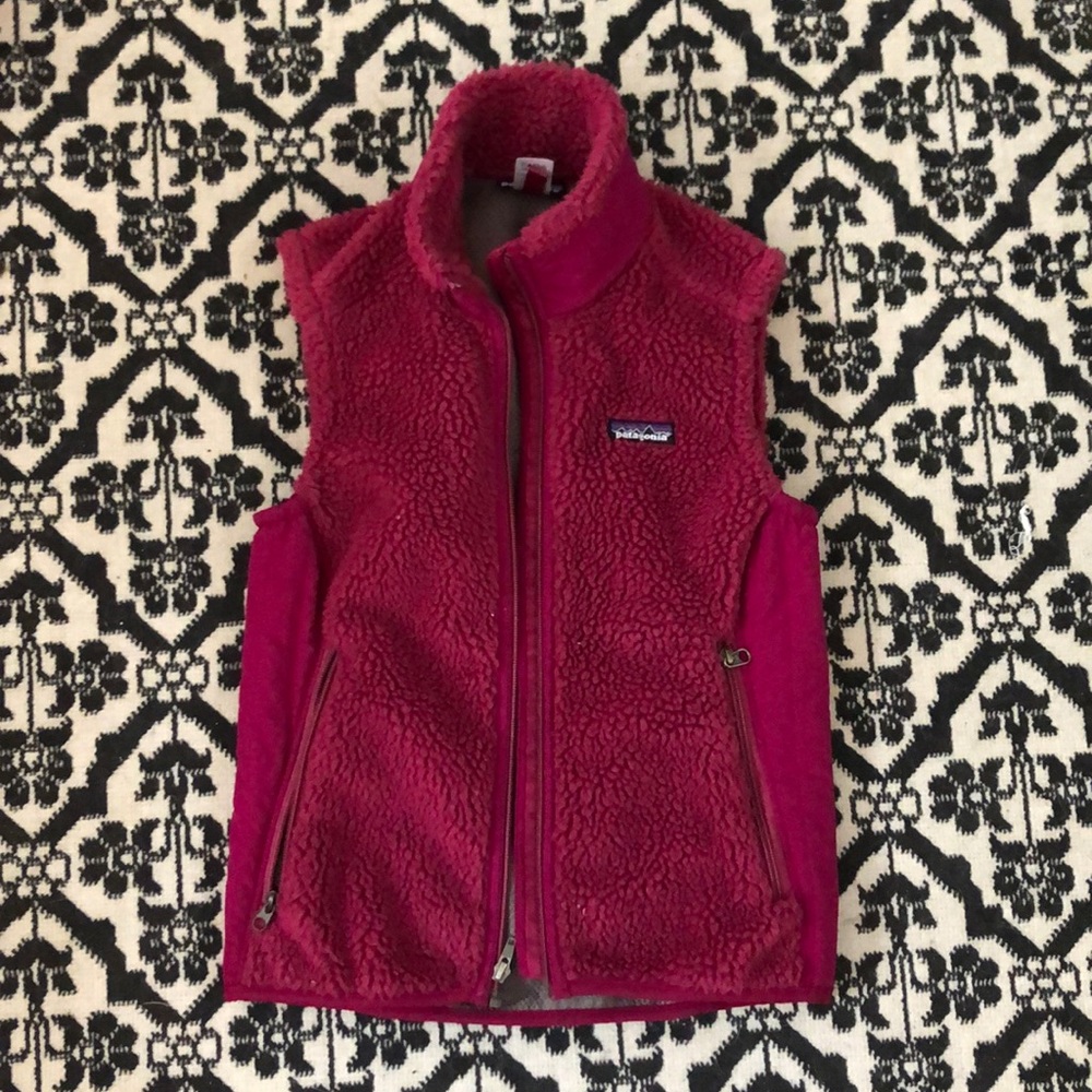 Hot pink Patagonia vest